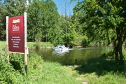 Ausstiegsstelle zum B-Camp für Paddler