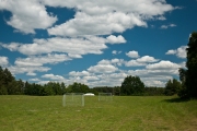 Fußball und Volleyball