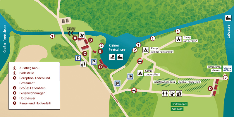 Lageplan Biber Ferienhof